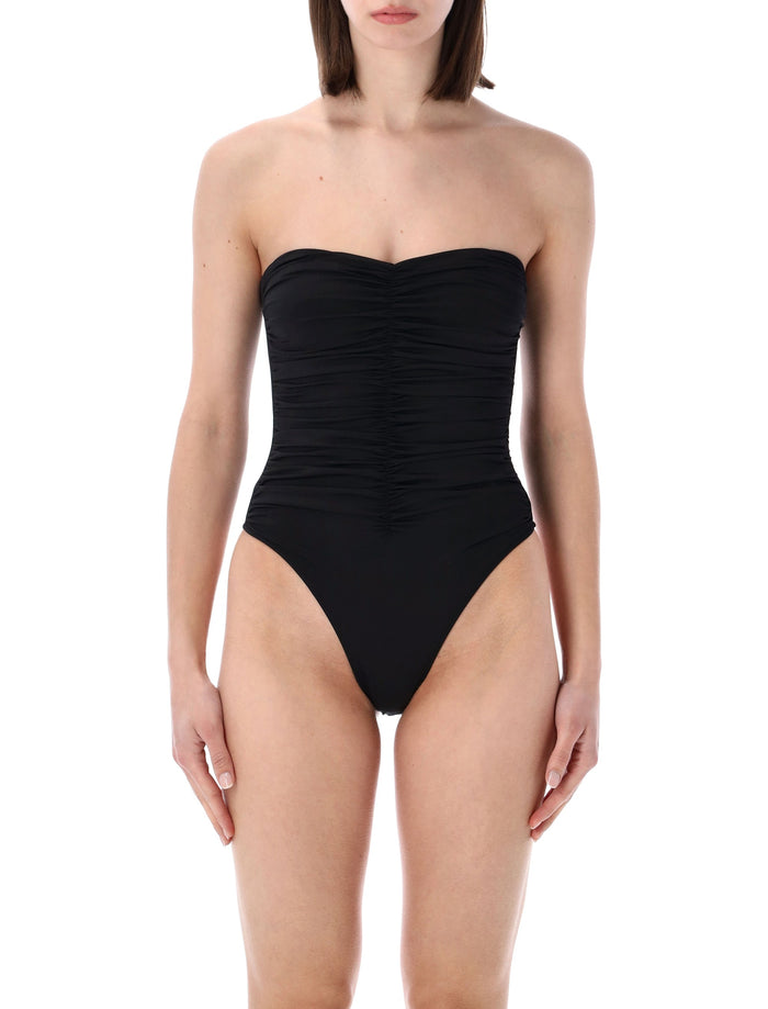 Belamer Vivien Strapless One Piece Black Recycled Polyamide Swimwear