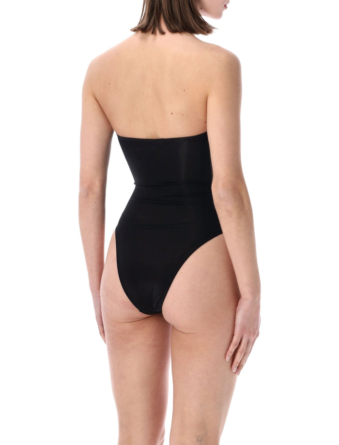 Belamer Vivien Strapless One Piece Black Recycled Polyamide Swimwear
