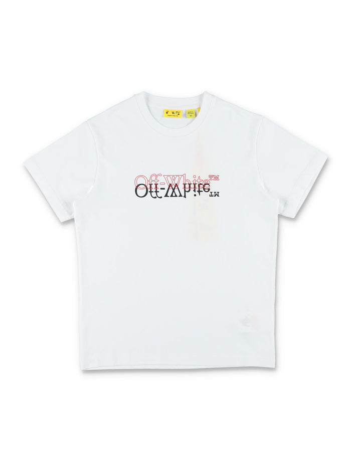 Off-White Kids Big Bookish Double T-Shirt Cotton