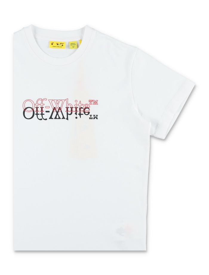 Off-White Kids Big Bookish Double T-Shirt Cotton