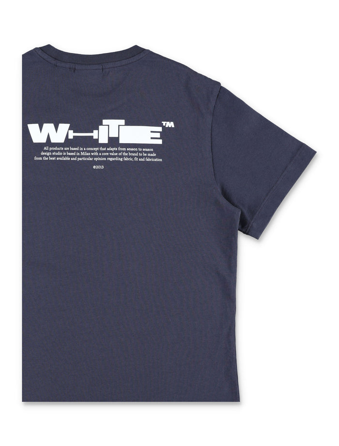 Off-White Kids Type Cotton T-Shirt Seaborne