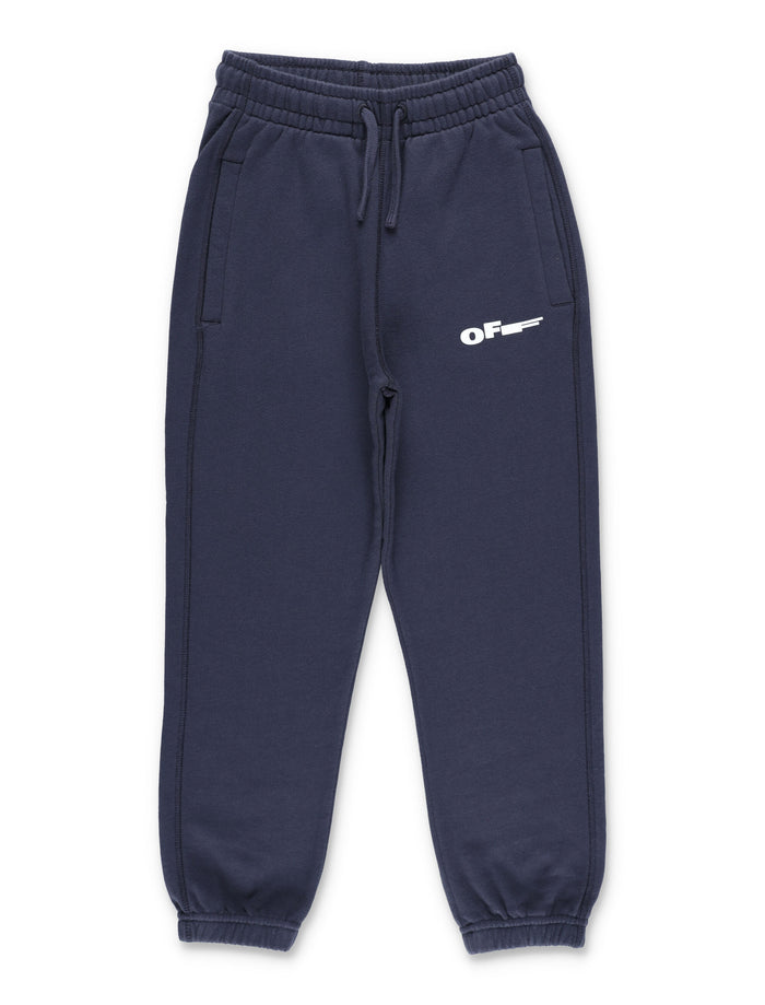 Off-White Kids Type Logo Sweatpants Seaborne Cotton