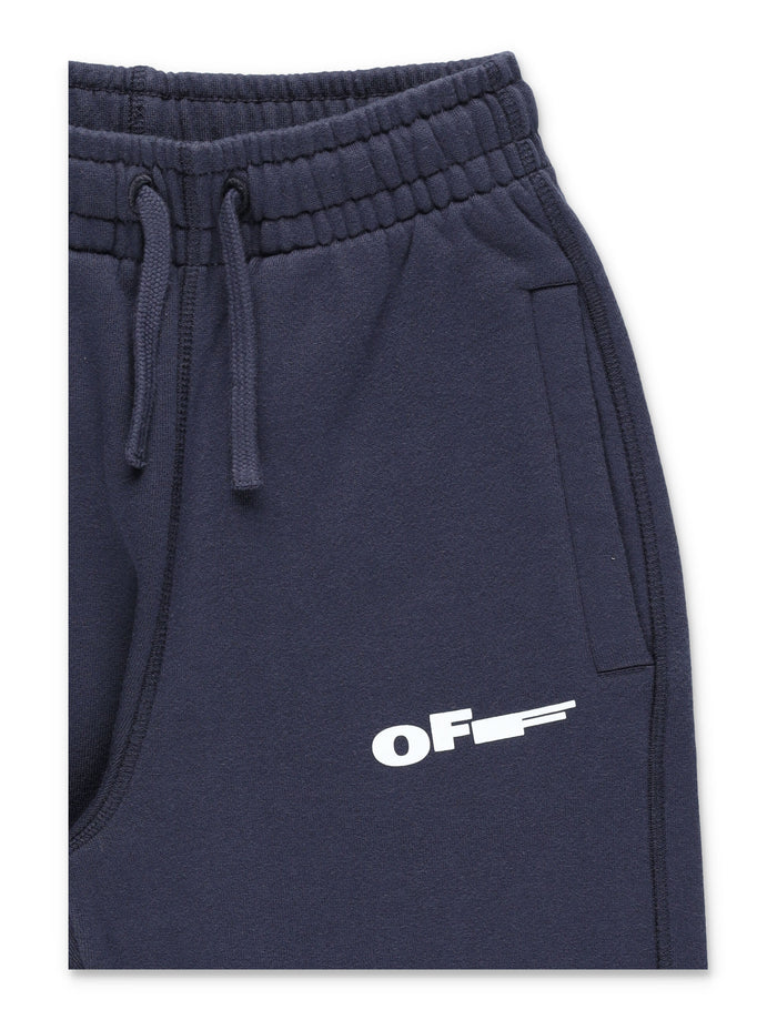 Off-White Kids Type Logo Sweatpants Seaborne Cotton