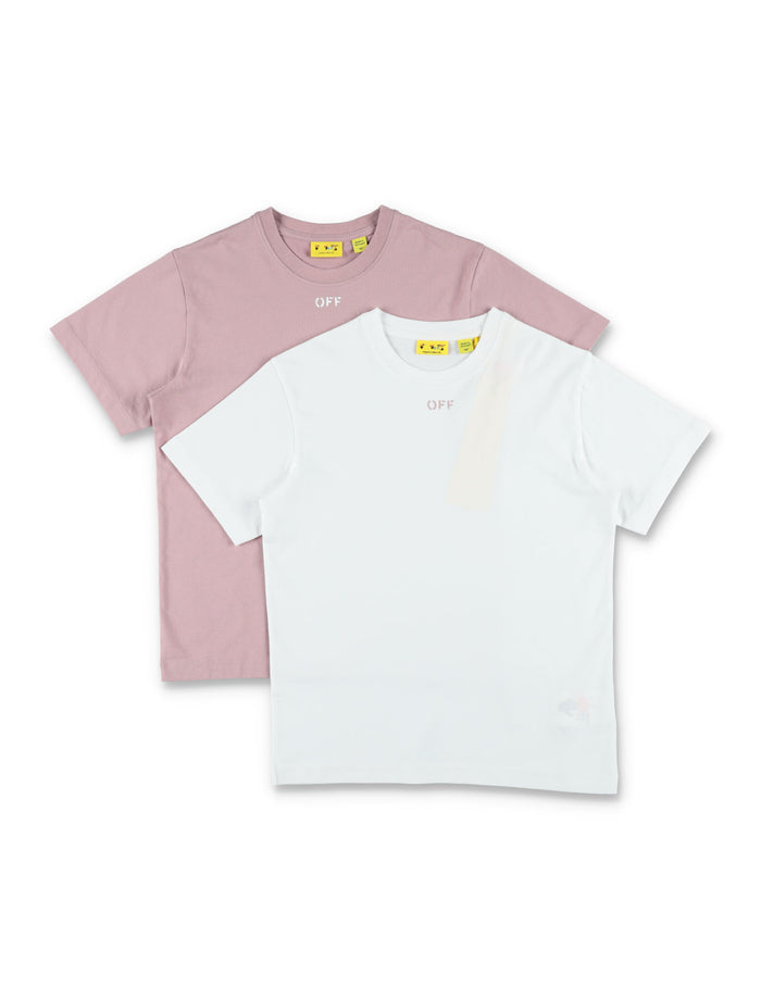 Off-White Kids Off Stamp Cotton T-Shirt Set