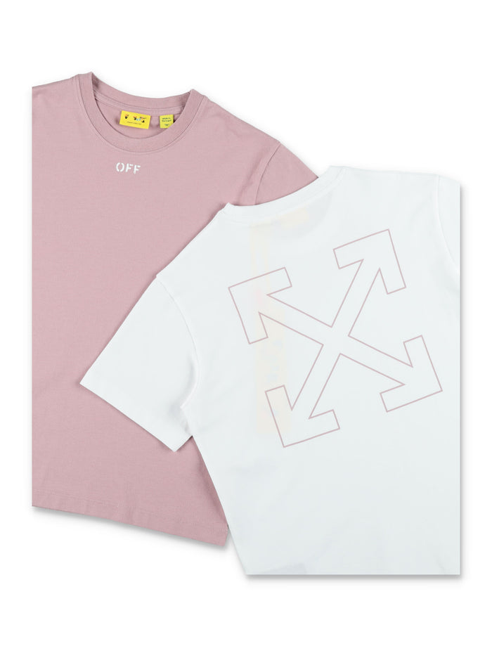 Off-White Kids Off Stamp Cotton T-Shirt Set
