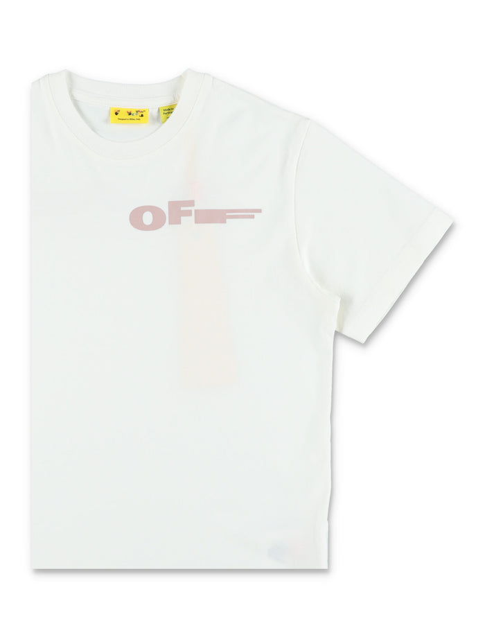 Off-White Kids Type White Cotton T-Shirt