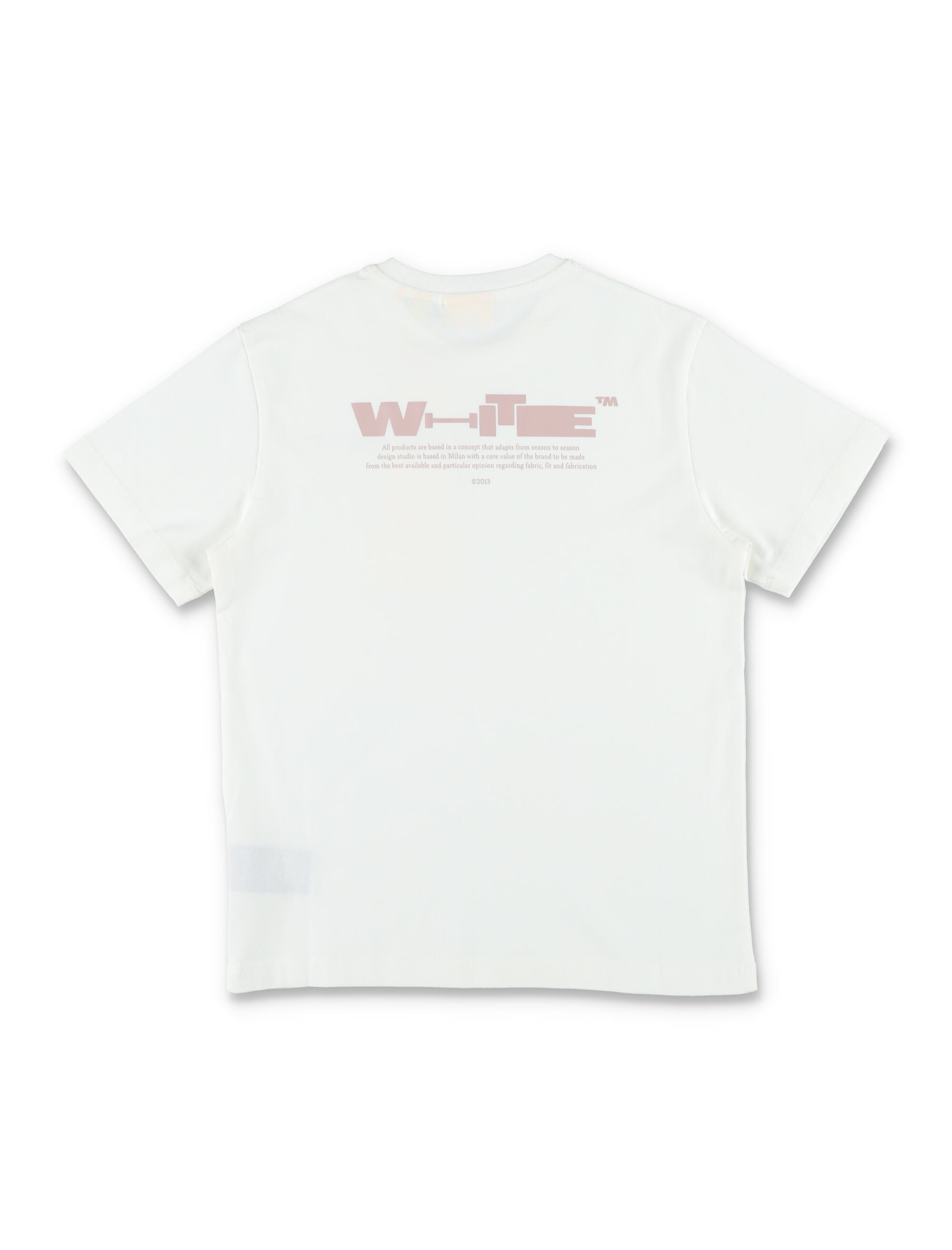Off-White Kids Type White Cotton T-Shirt