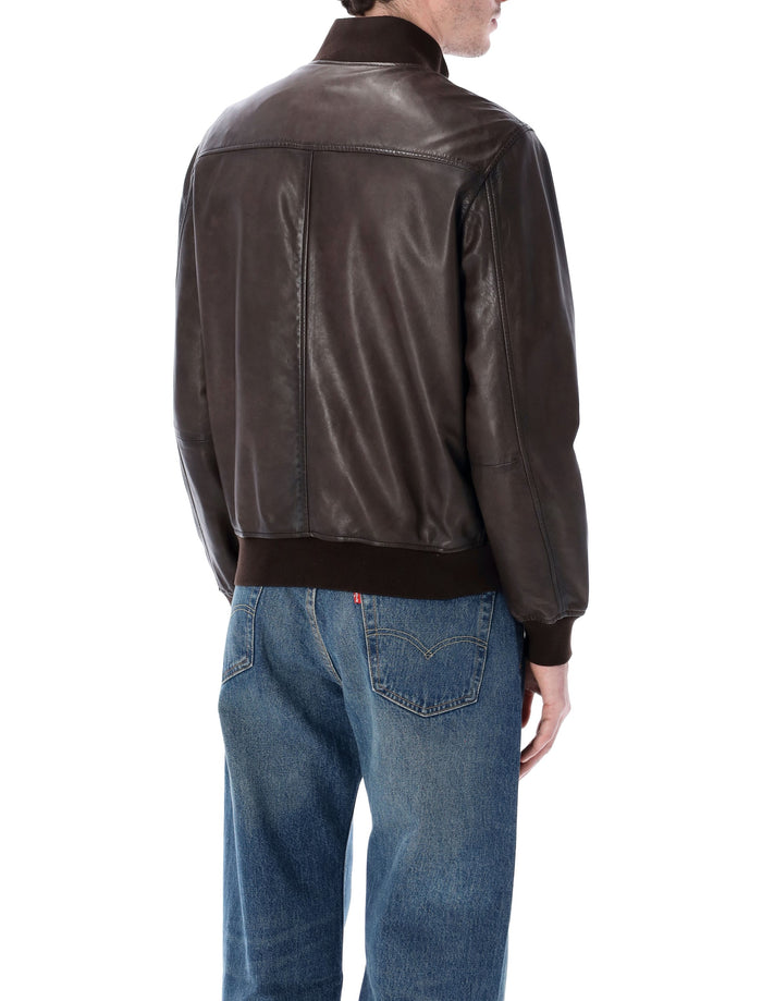Sword 6.6.44 leather bomber jacket Moro Ovine Lining