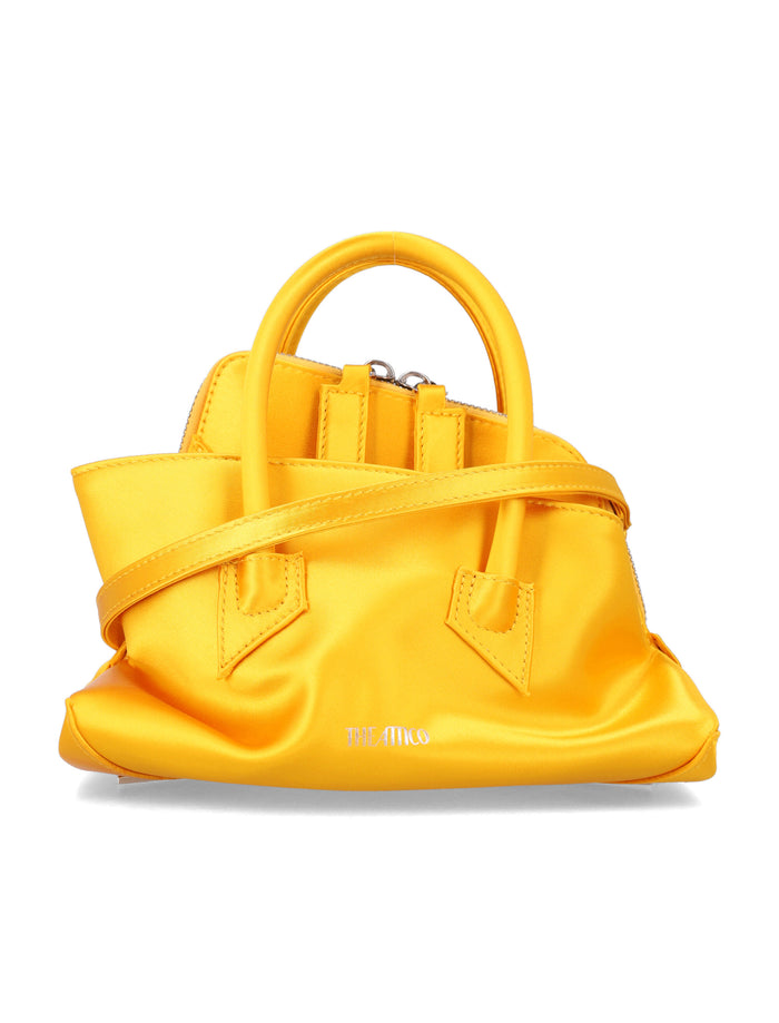 The Attico satin Top Handle La Passeggiata Mini Sunny Yellow Acetate Shoulder Bag