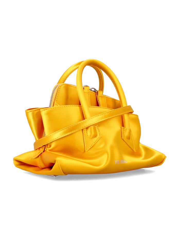 The Attico satin Top Handle La Passeggiata Mini Sunny Yellow Acetate Shoulder Bag