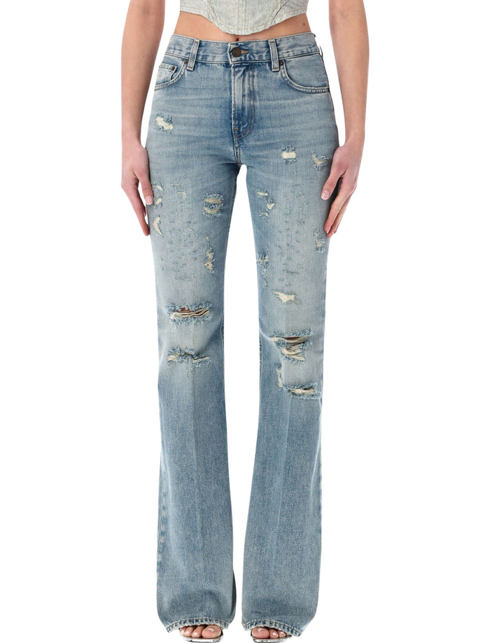 Haikure Flora Broken Jeans Celestial Organic Cotton
