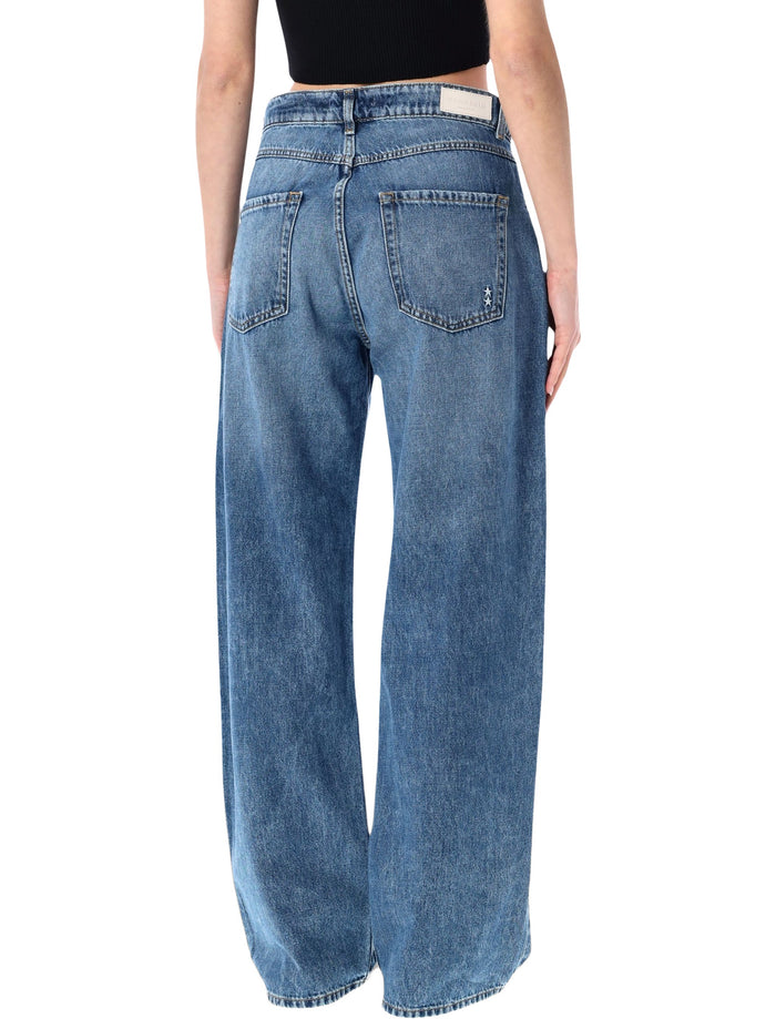 Icon Denim Bea Wide Leg Jeans Eclipse Dark Blue Cotton