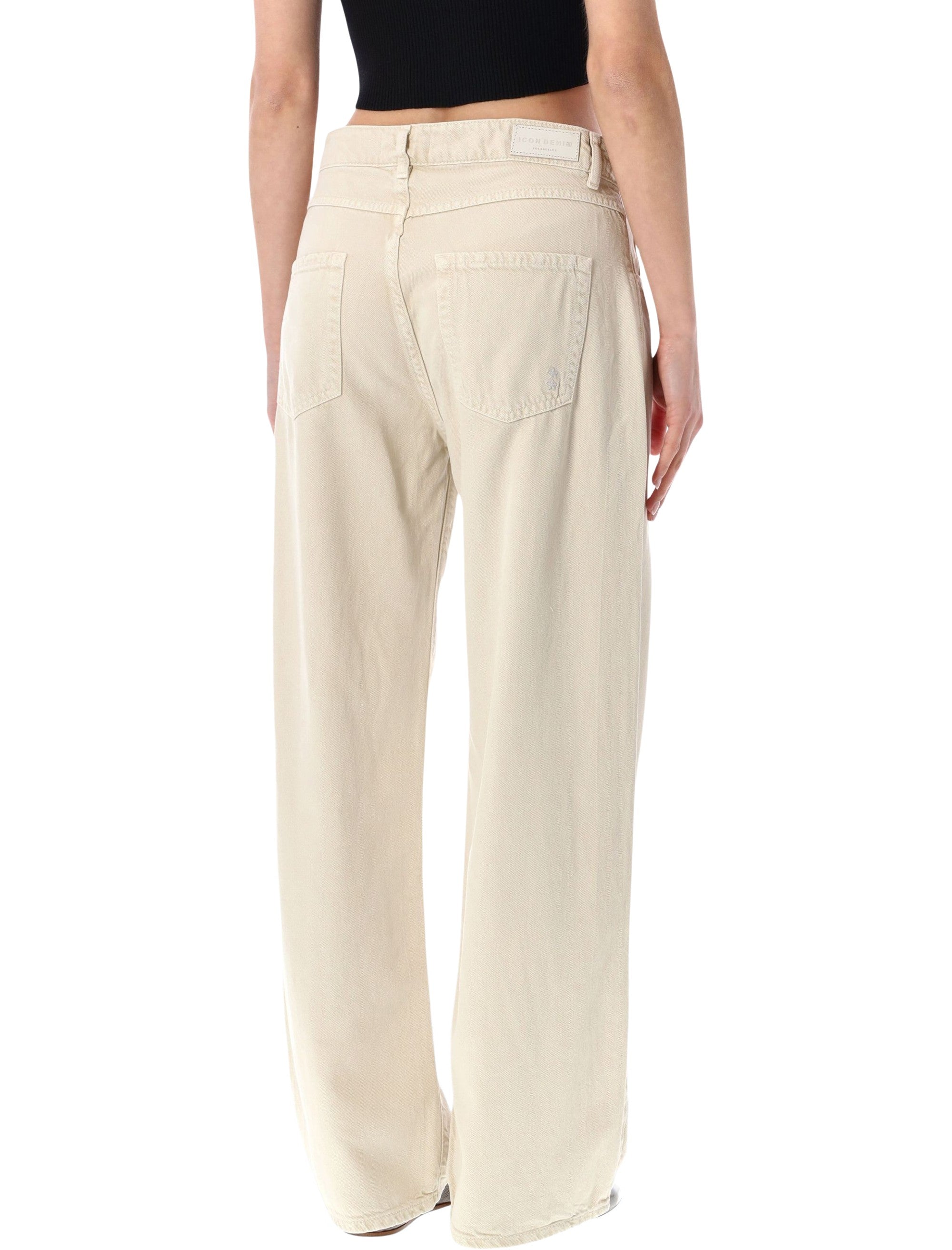 Icon Denim Bea Soft Wide Leg Jeans Desert Wash Lyocel