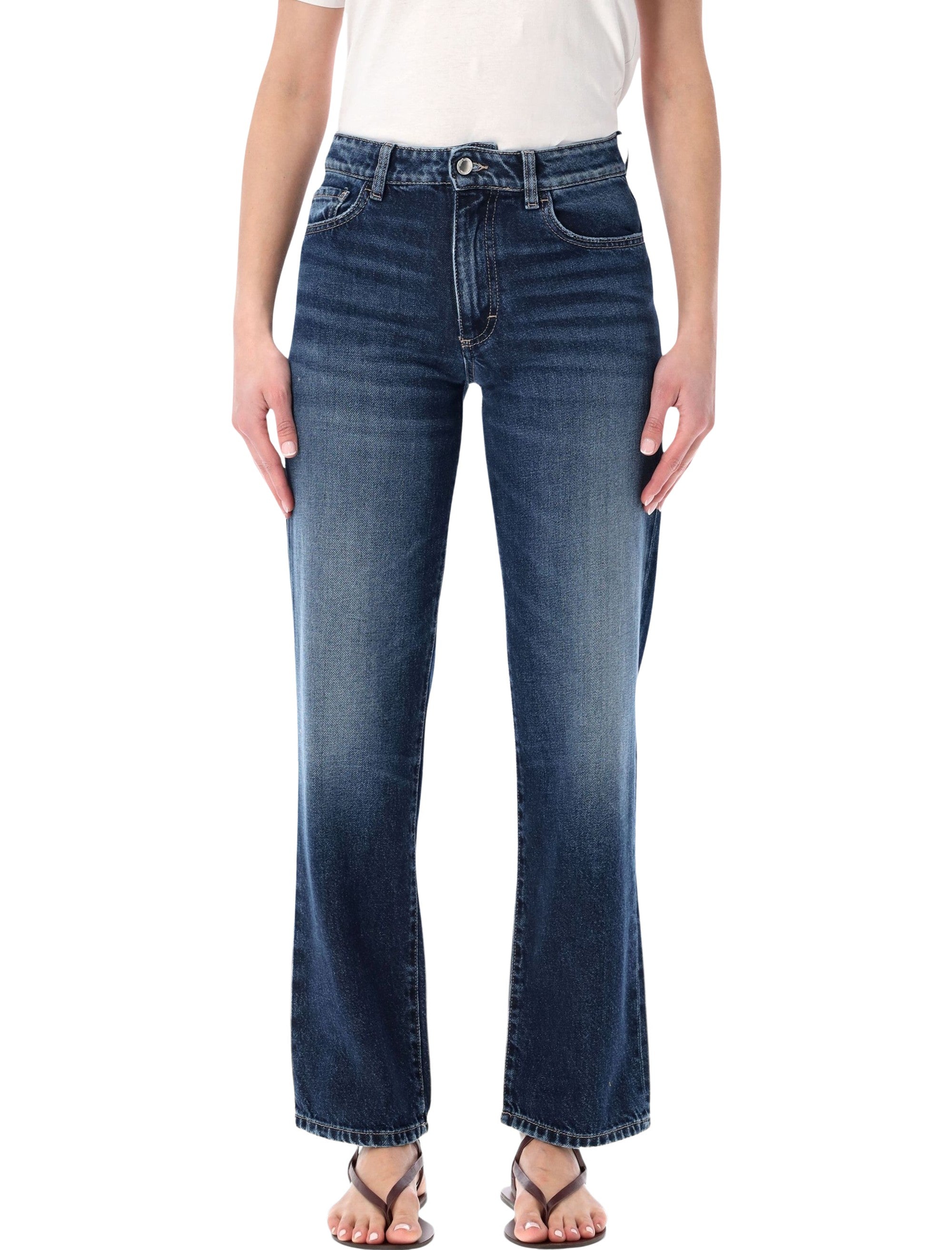 Icon Denim Didy straight leg jeans Deep Blue Cotton