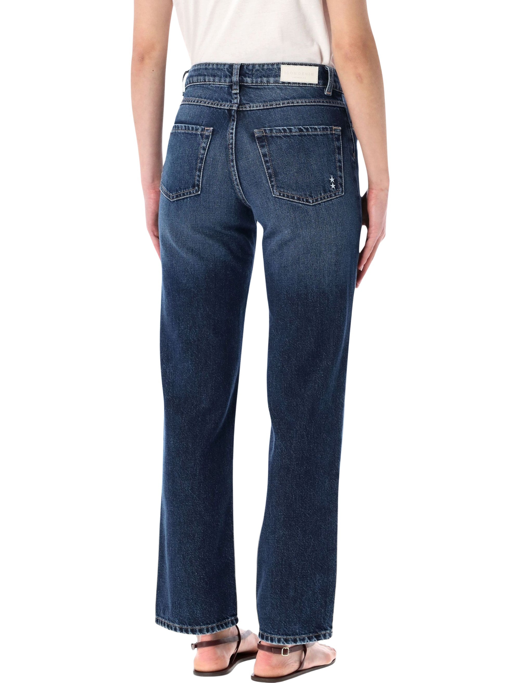 Icon Denim Didy straight leg jeans Deep Blue Cotton