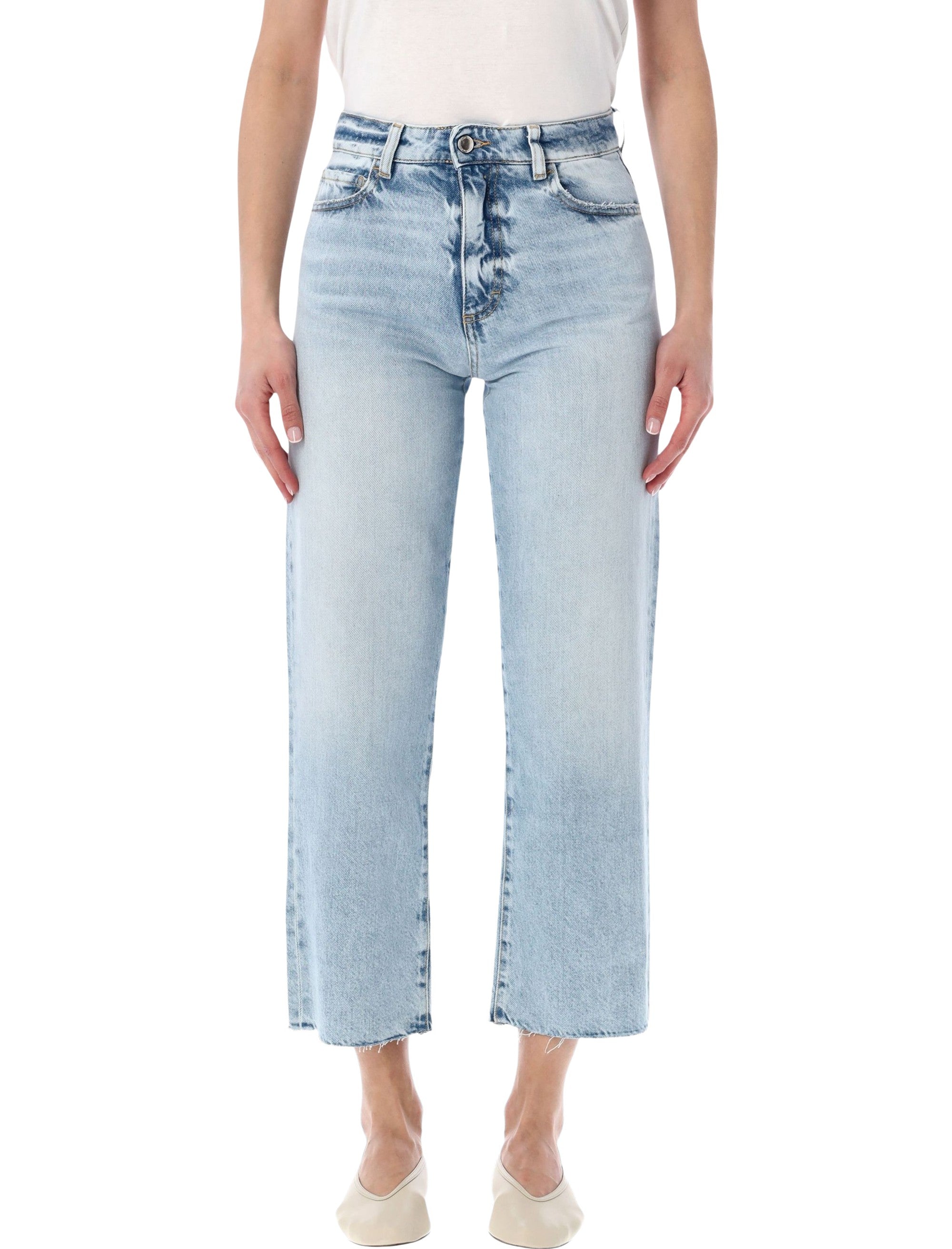 Icon Denim Jill straight leg jeans Sky Blue Cotton