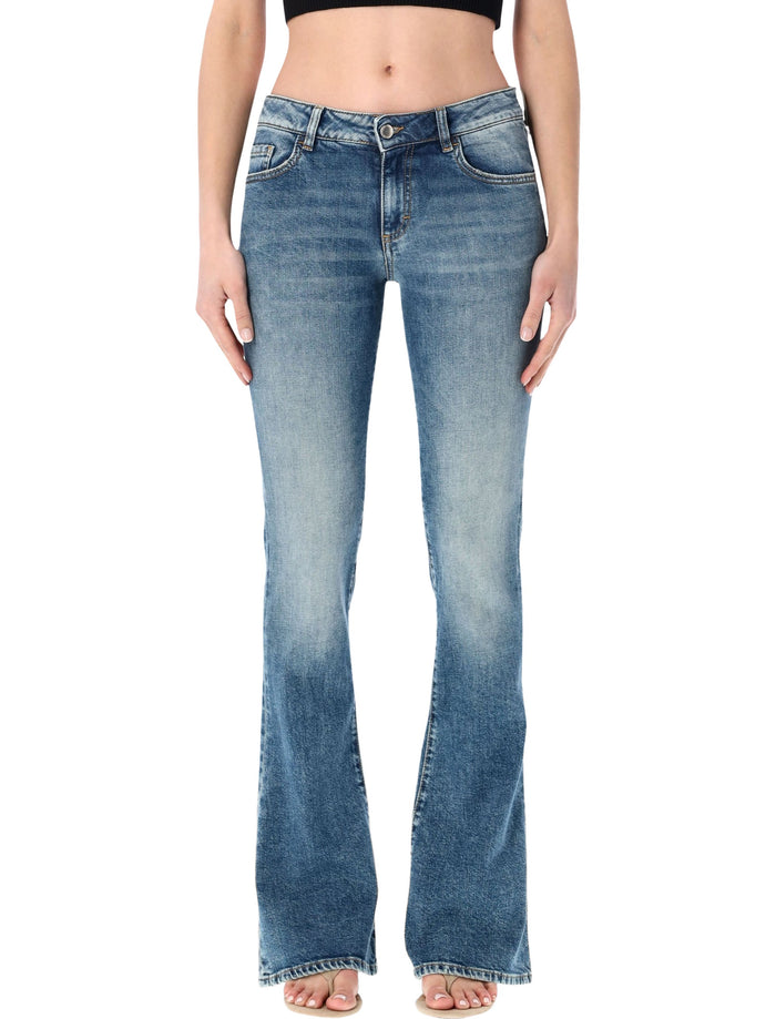 Icon Denim Kendy Slim Flare Jeans Smoke Blue Cotton