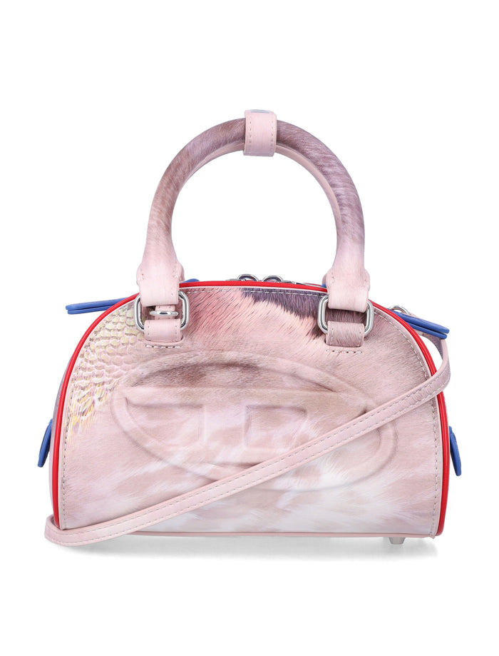 Diesel 1DR Dome crossbody bag Rose Mix Polyurethane Shoulder