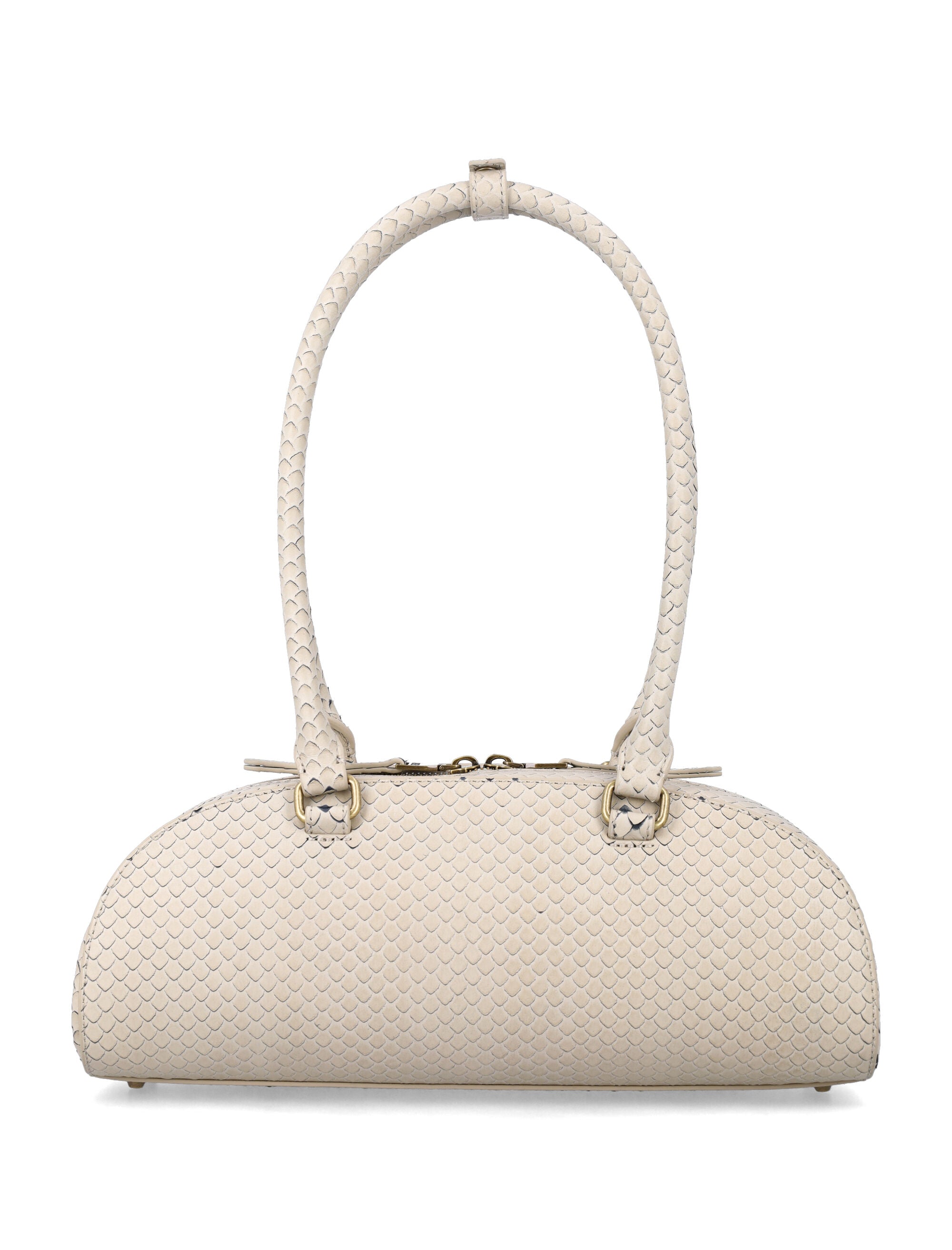 Diesel 1DR Dome Shoulder Ew bag Cream Bovine Leather