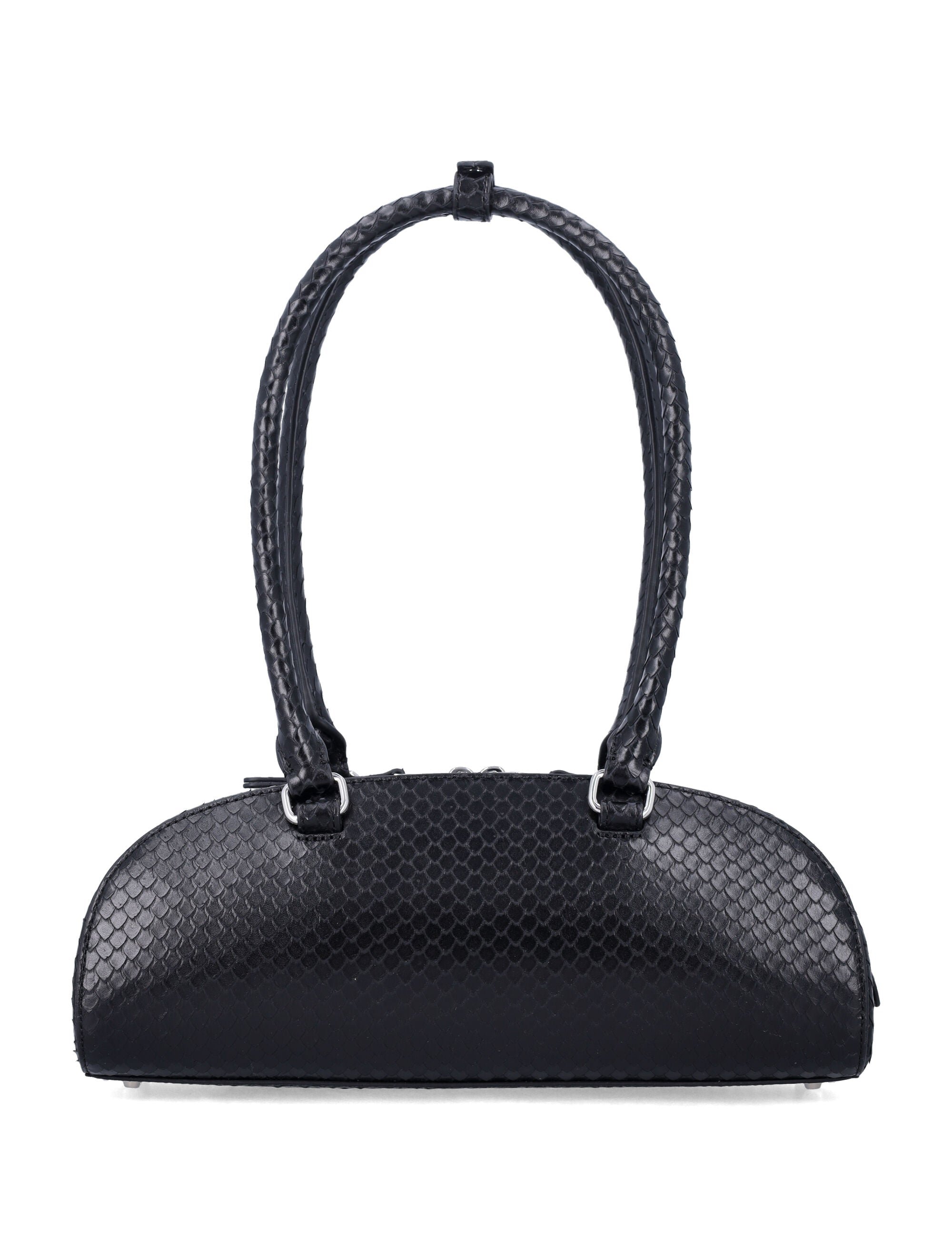 Diesel 1DR Dome Shoulder Ew bag Black Bovine Leather