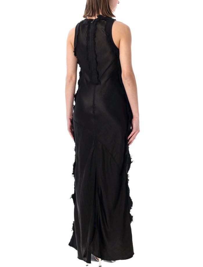 Haikure Toto Satin Long Dress Carbon Acetate Inserts