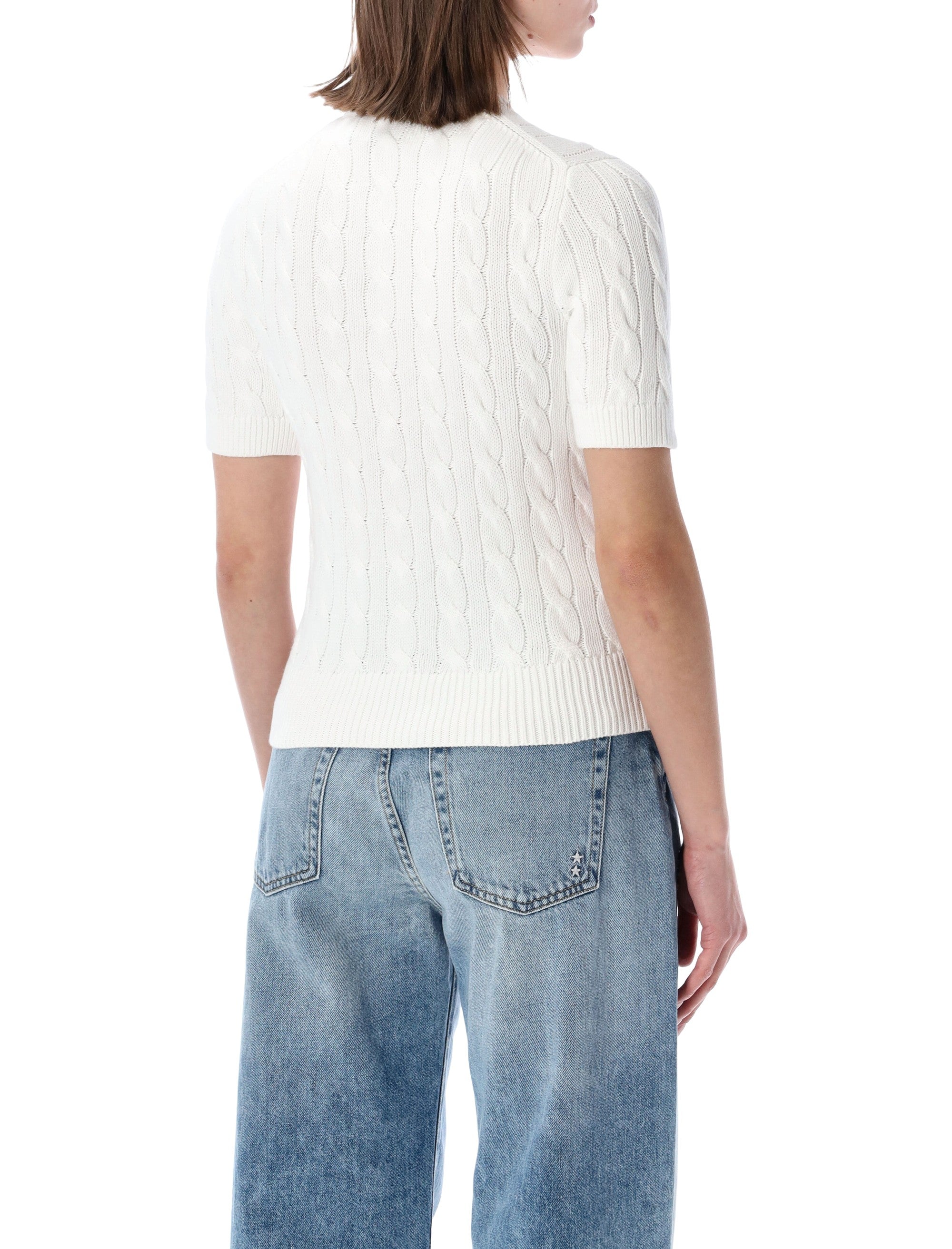 Polo Ralph Lauren cable-knit cotton cardigan White