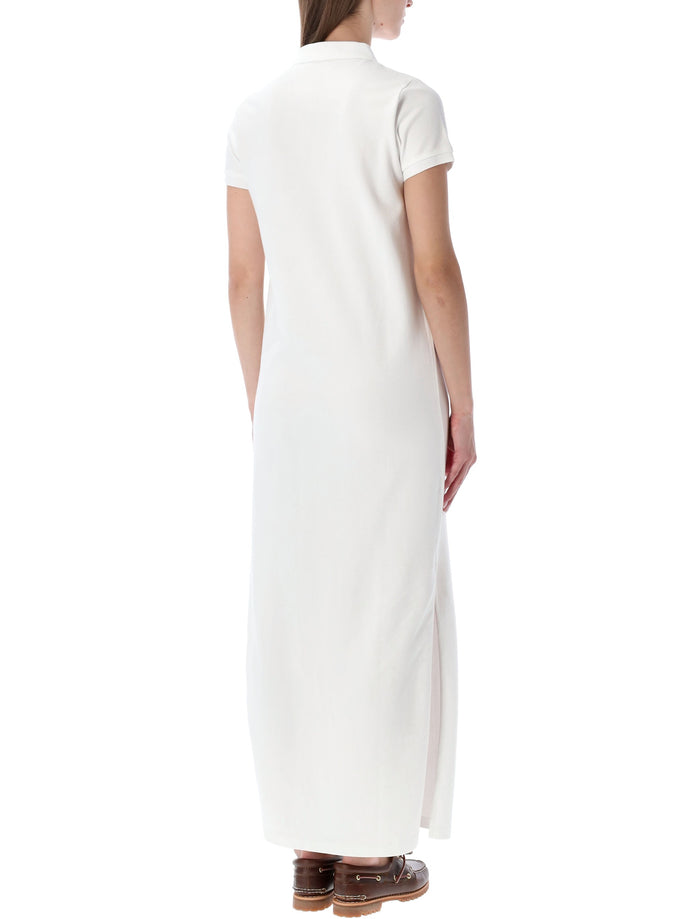 Polo Ralph Lauren Mesh Dress White Cotton