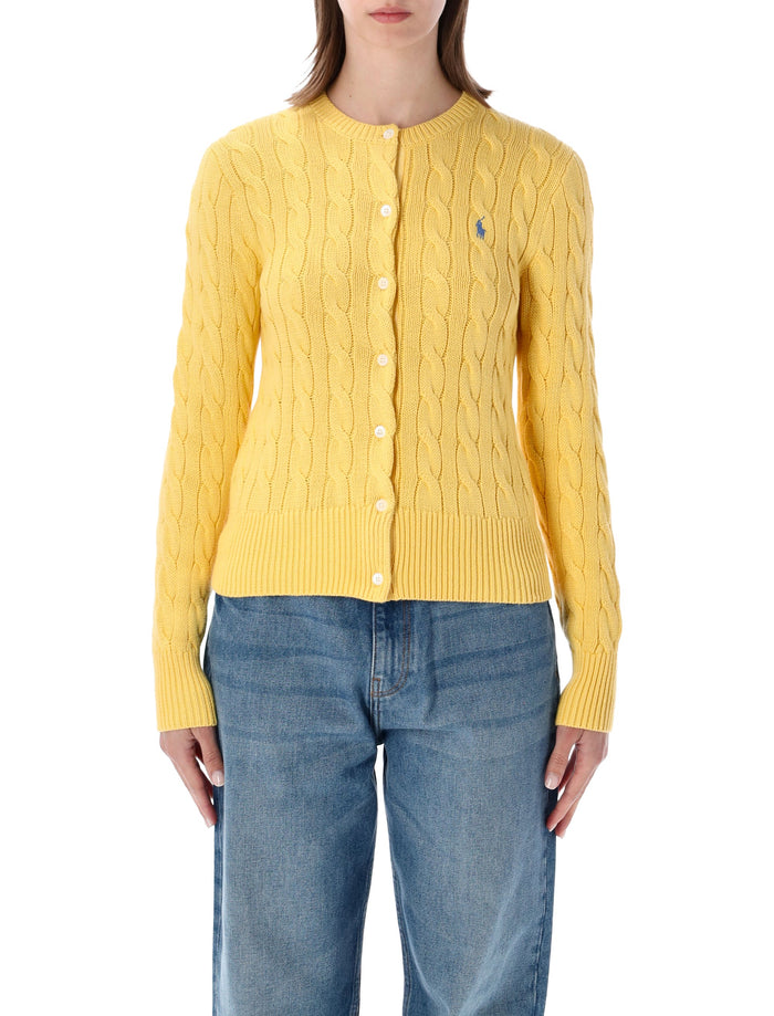 Polo Ralph Lauren Cotton Classic Cable-Knit Cardigan Beach Yellow