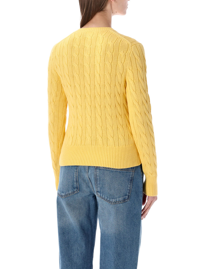 Polo Ralph Lauren Cotton Classic Cable-Knit Cardigan Beach Yellow