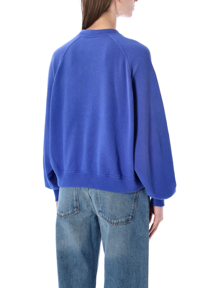 Polo Ralph Lauren Crewneck Sweatshirt With Pony Gala Blue Cotton
