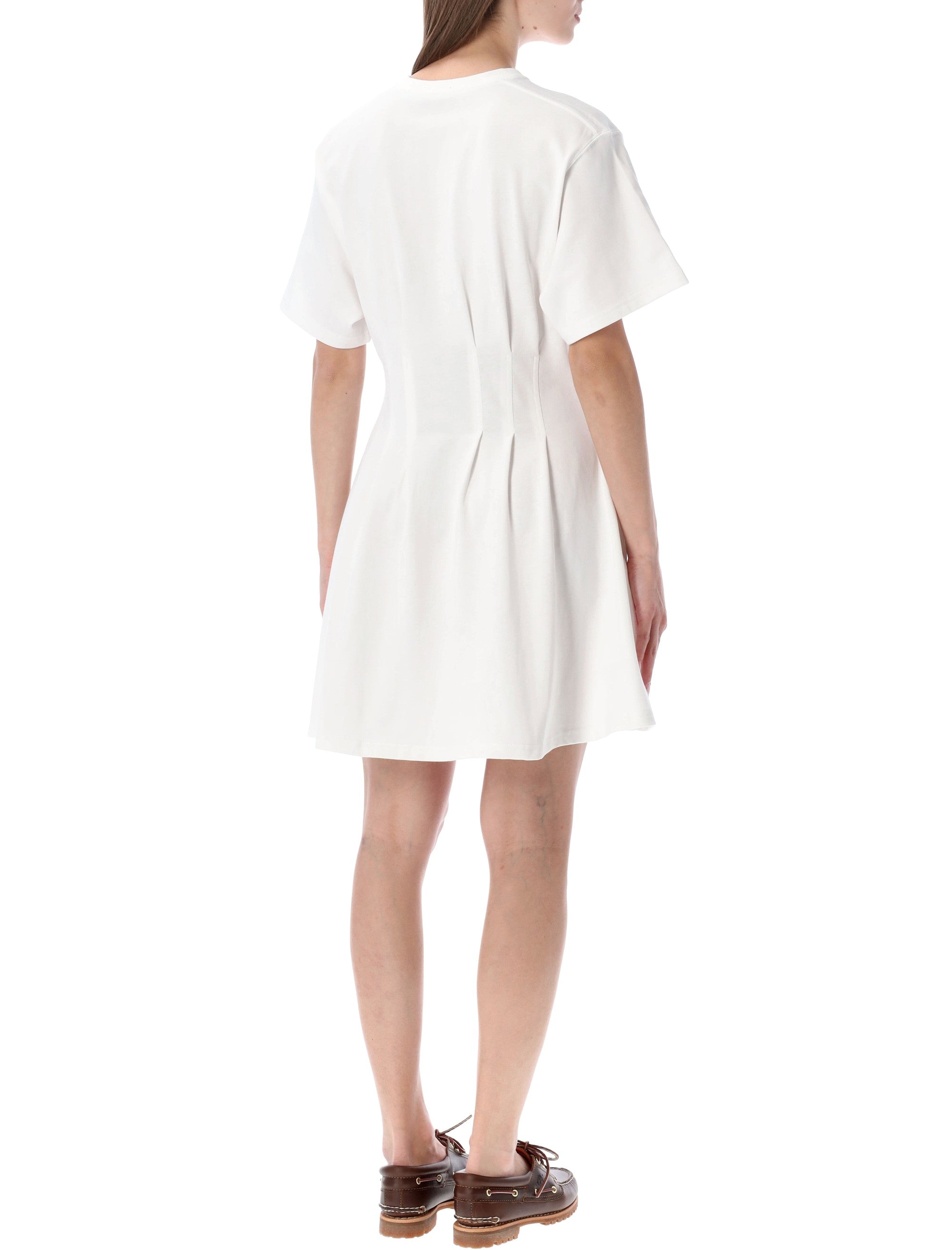 Polo Ralph Lauren Shaped Jersey Dress White Cotton