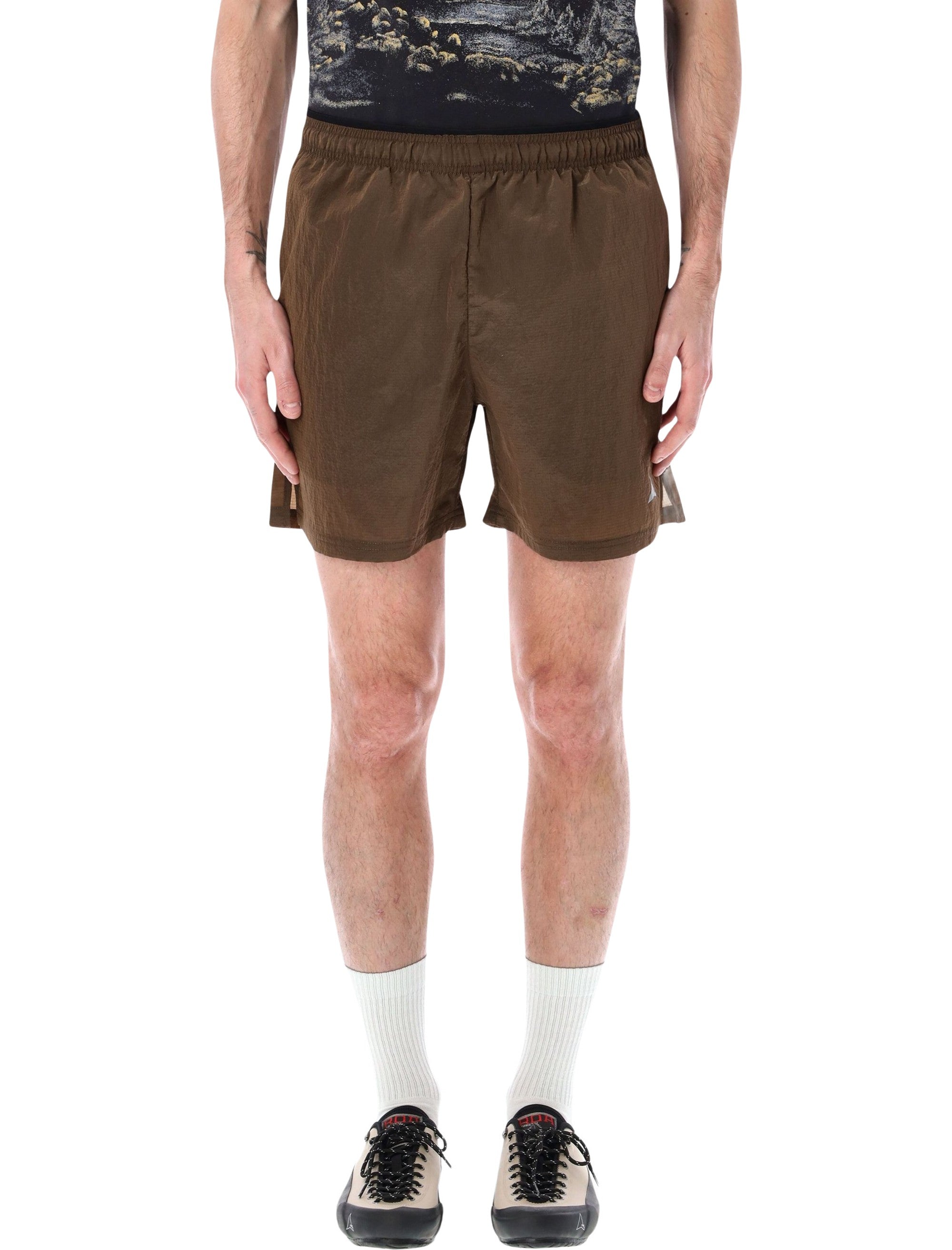 ROA Helder 5-Inch quick-dry shorts Brown Polyester