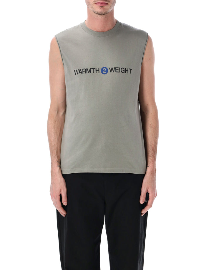 ROA Warmth sleeveless organic cotton Tee Grey T-shirt