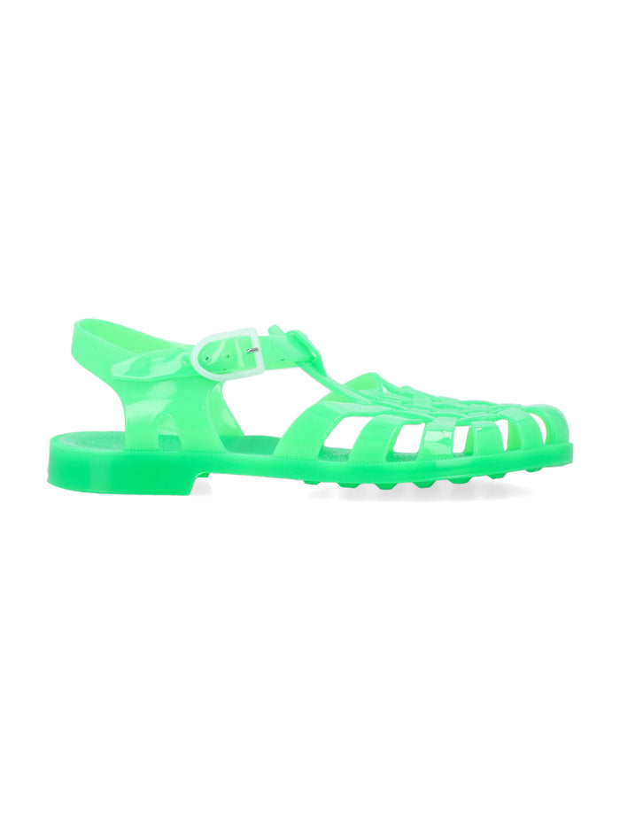 Méduse Sun Womans Sandals Green Fluo Pvc