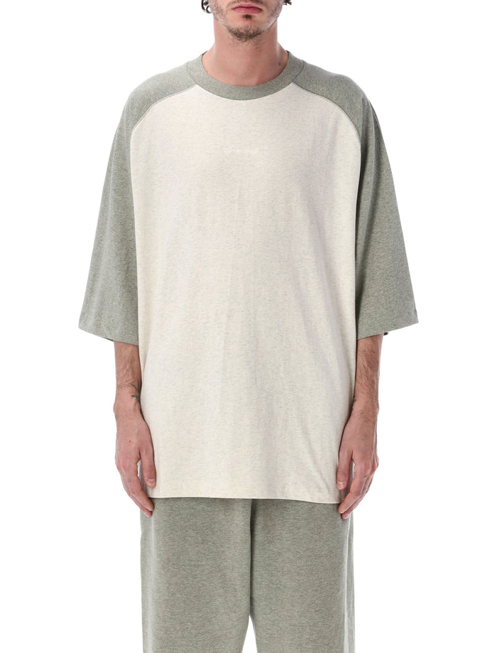 Essentials Fear Of God Light Grey Baseball T-Shirt Oatmeal Cotton Tshirt