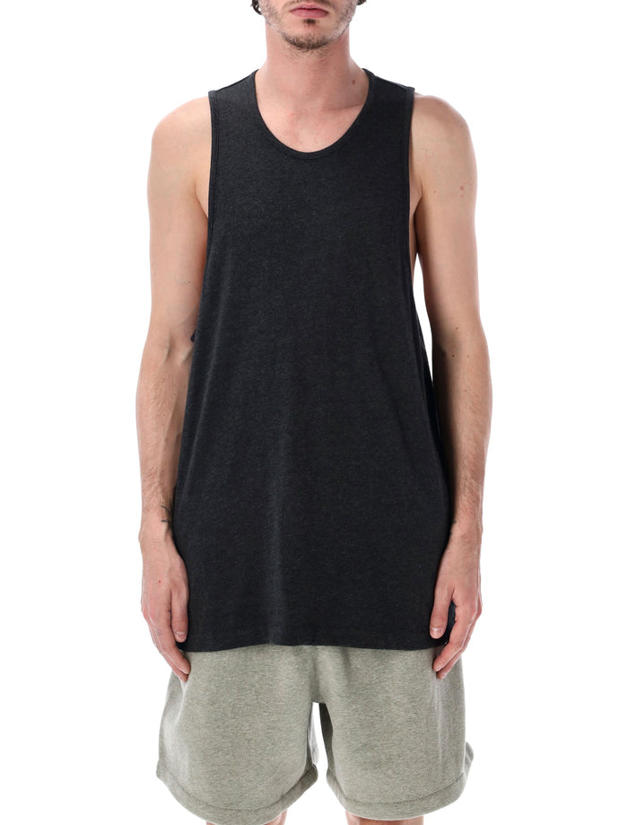 Essentials Fear Of God Black Signature Tank Top Vintage Cotton