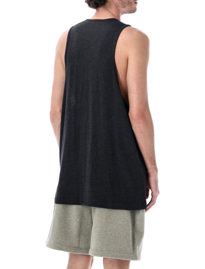Essentials Fear Of God Black Signature Tank Top Vintage Cotton