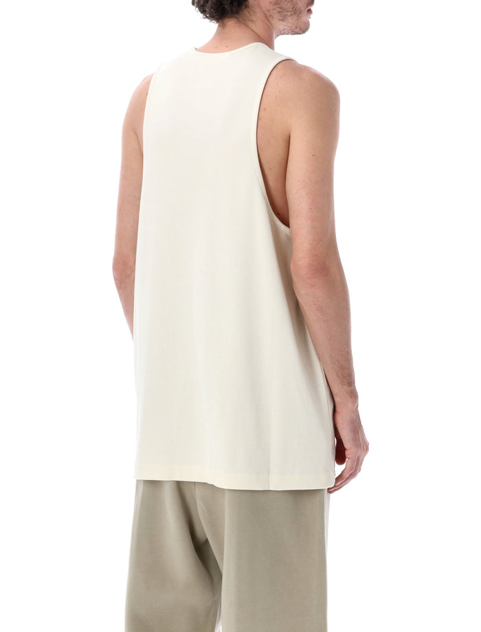 Essentials Fear Of God Ivory Ribbed Tank Top Cotton