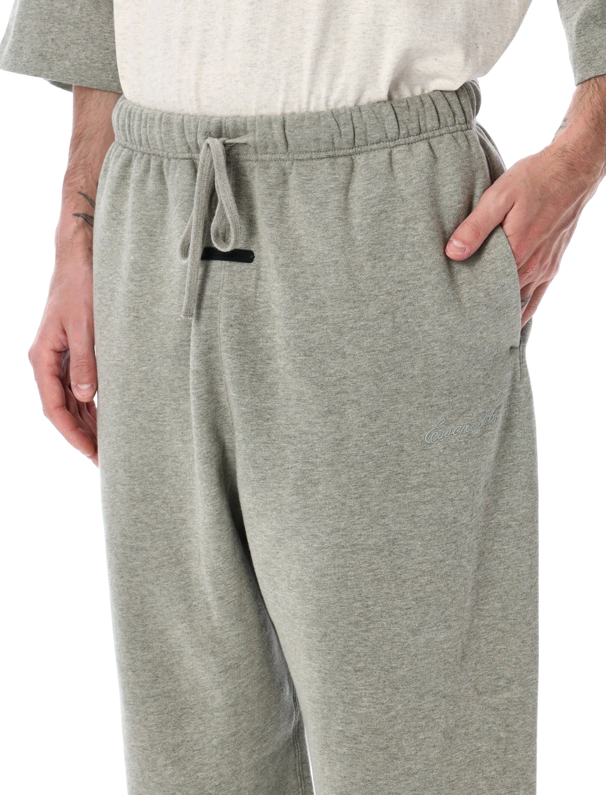 Essentials Fear Of God Signature Classic Sweatpants Concrete Heather Cotton Pant