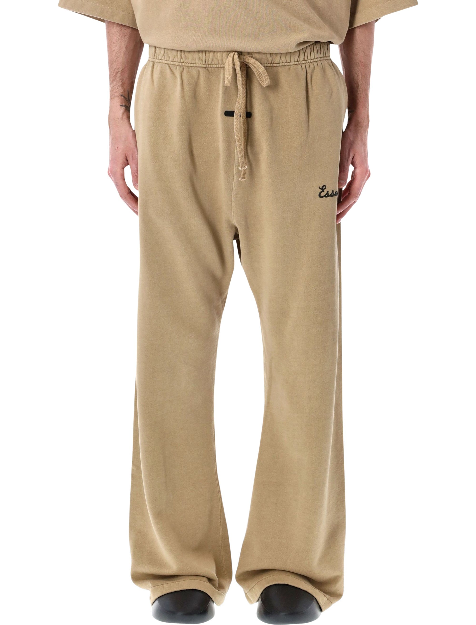 Essentials Fear Of God Training Classic Flare Beige Sweatpants Faded Dune Cotton Pant