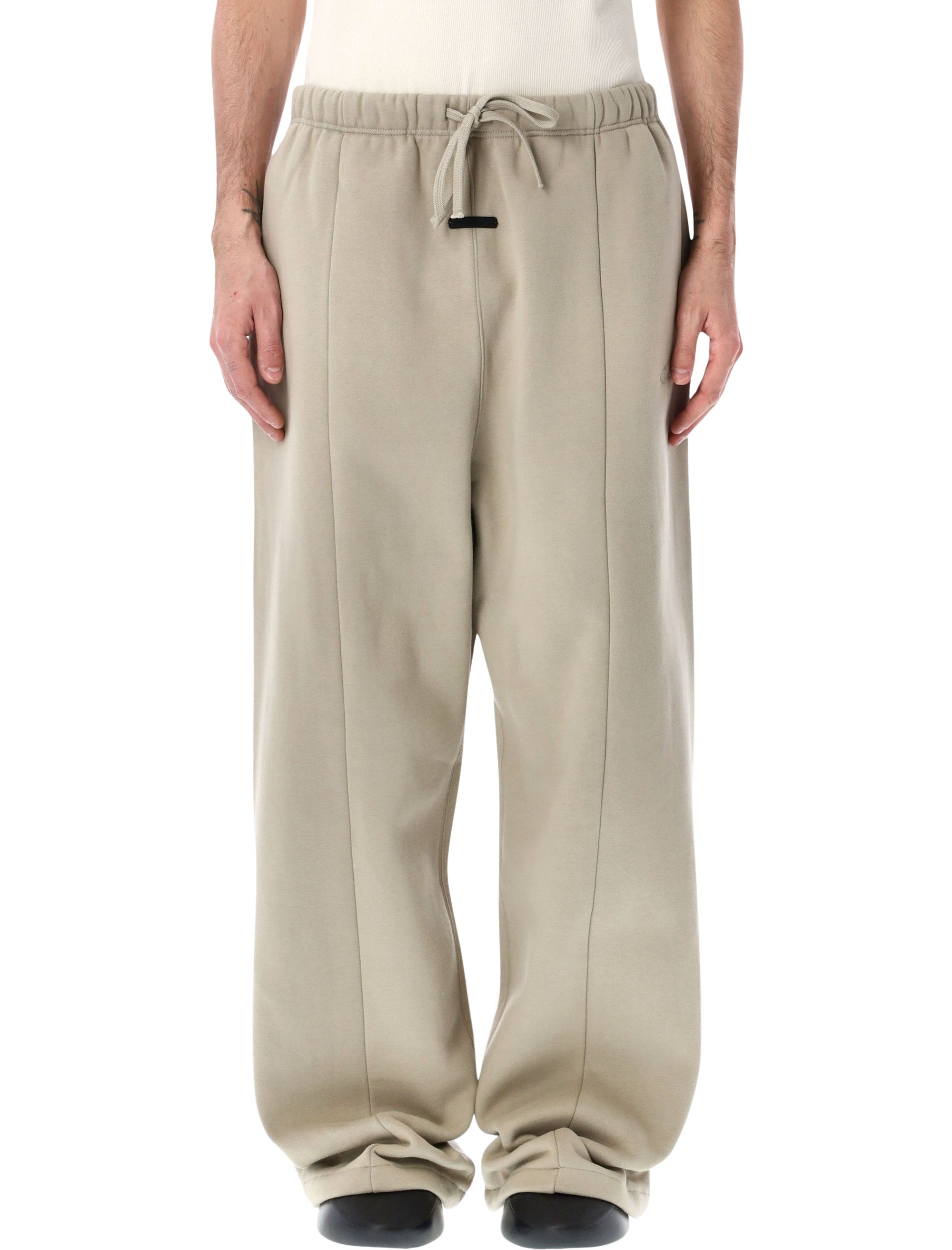 Essentials Fear Of God Logo Lounge Sweatpants Beige Seal Cotton Pant