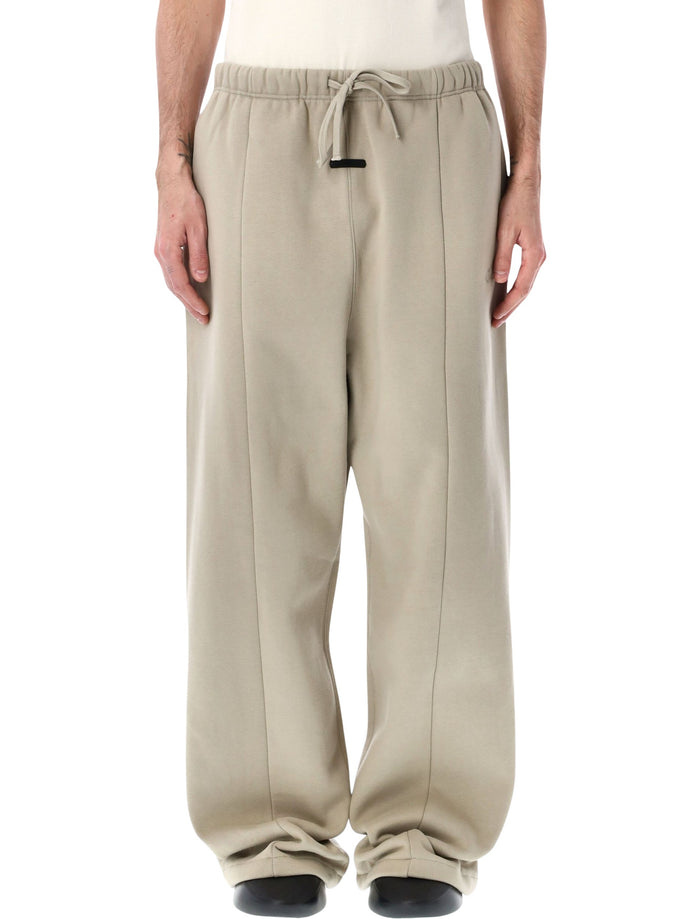 Essentials Fear Of God Logo Lounge Sweatpants Beige Seal Cotton Pant