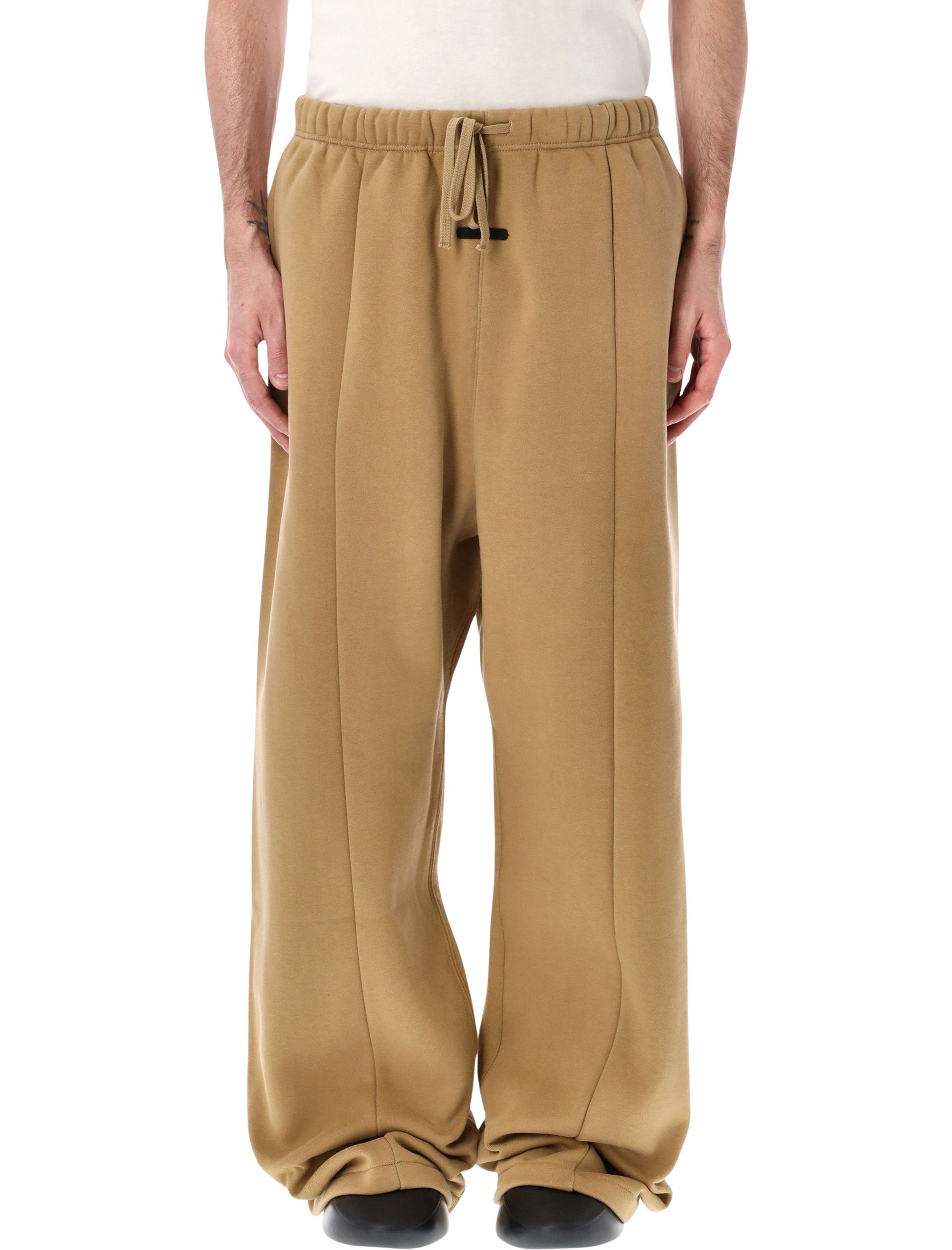 Essentials Fear Of God Logo Lounge Sweatpants Sand Dune Cotton Pant