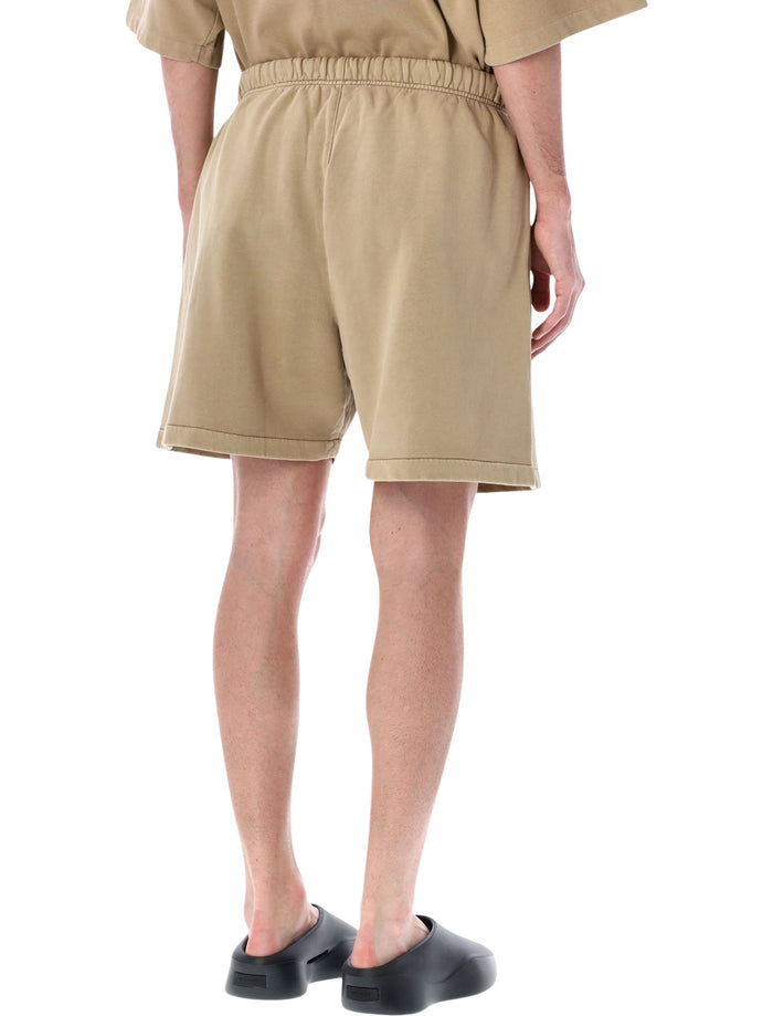 Essentials Fear Of God Training Classic Sand Sweatshorts Faded Dune Cotton Short