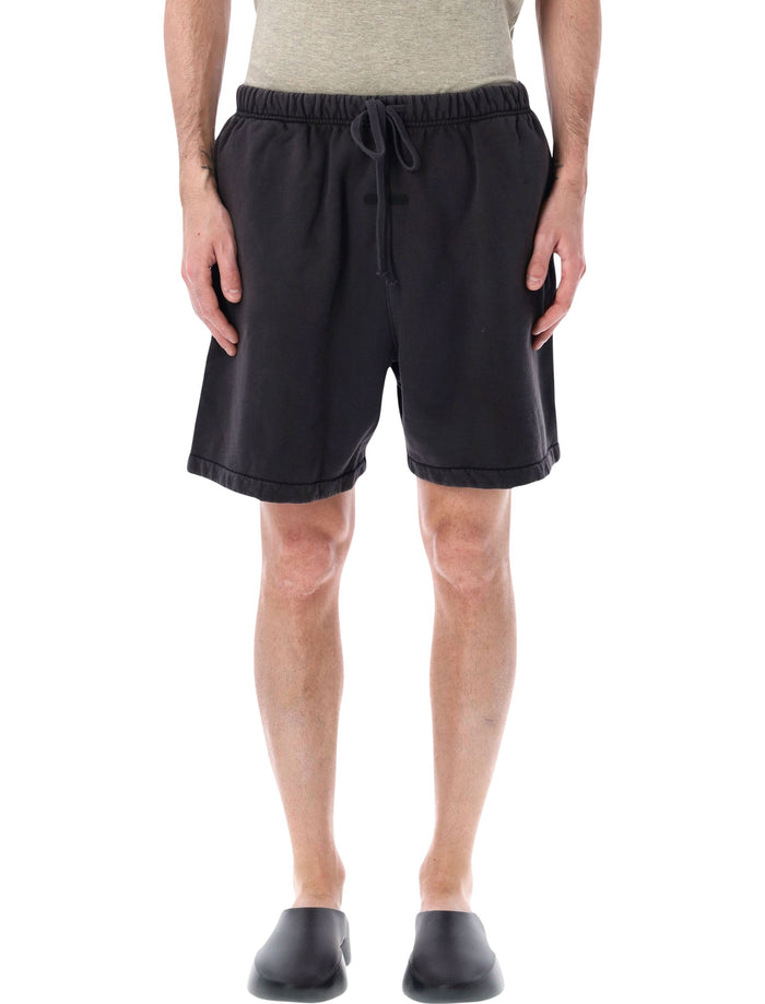 Essentials Fear Of God Signature Classic Sweat Shorts Black Faded Cotton