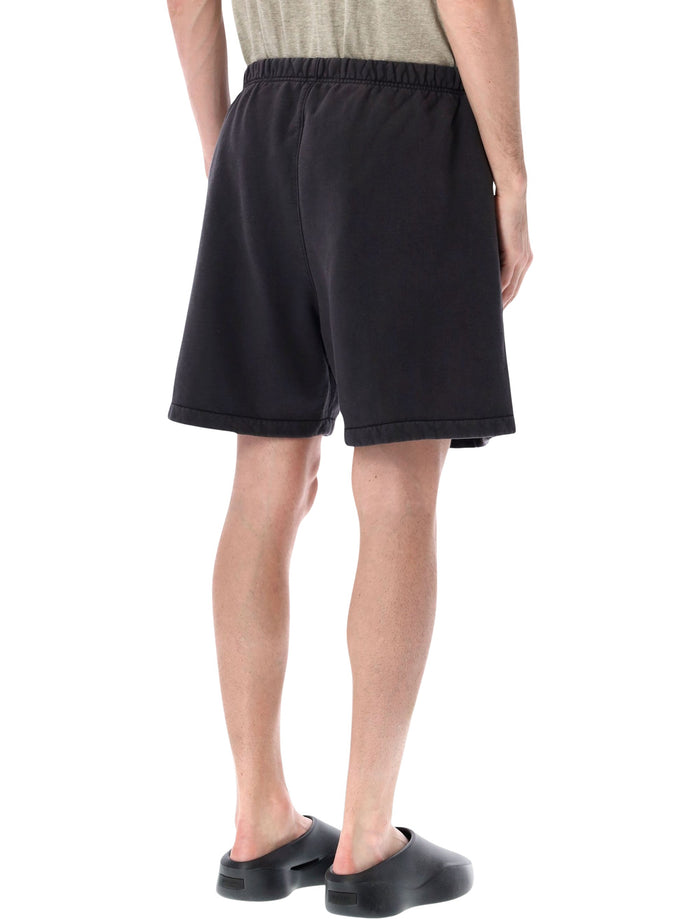 Essentials Fear Of God Signature Classic Sweat Shorts Black Faded Cotton