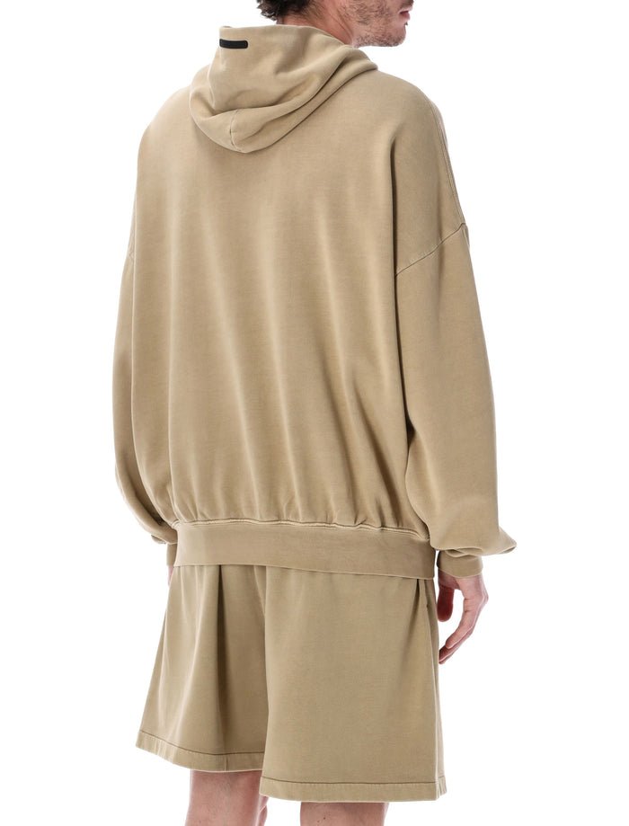 Essentials Fear Of God Sand Training 90s Hoodie Faded Dune Cotton Sweatshirt