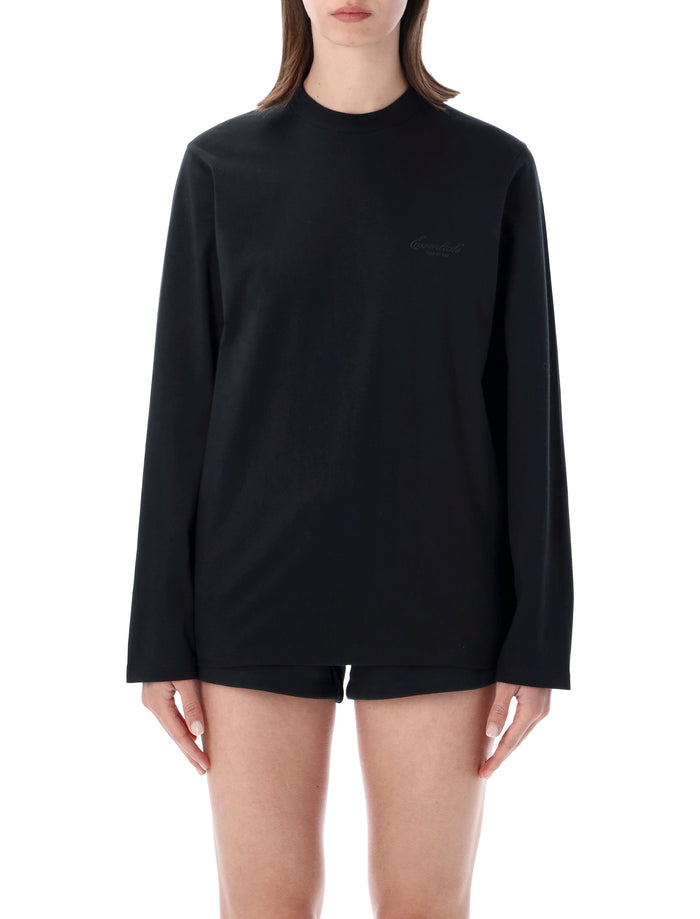 Essentials Fear Of God Black Classic Ls Tee Vintage Cotton T-shirt