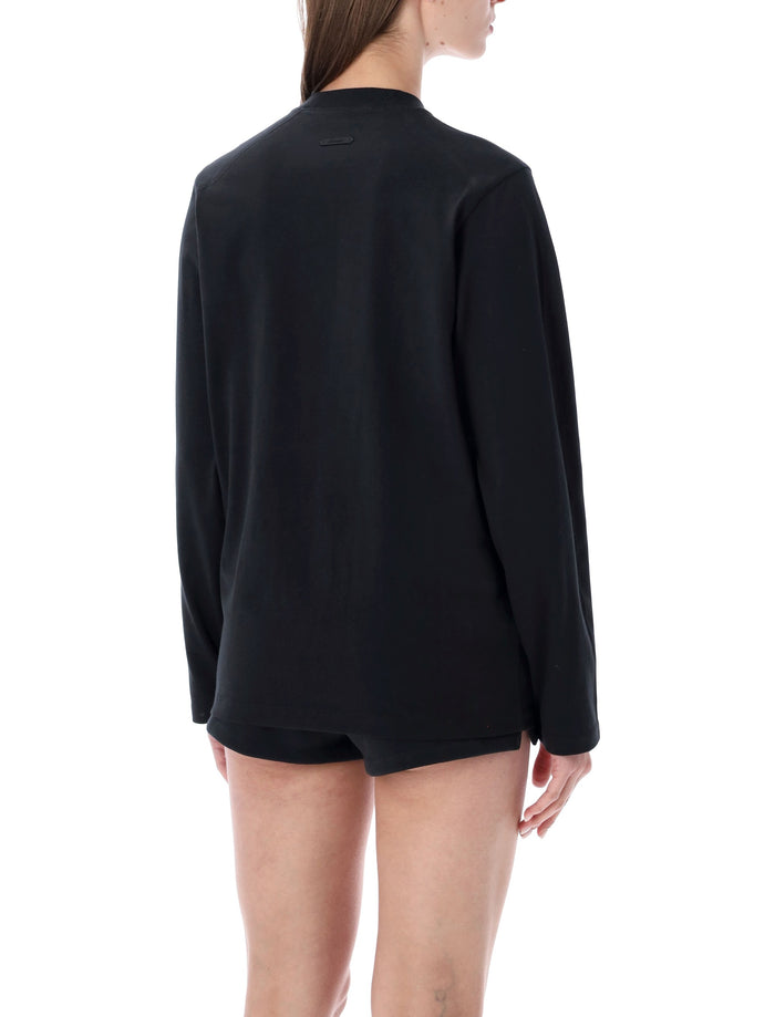 Essentials Fear Of God Black Classic Ls Tee Vintage Cotton T-shirt