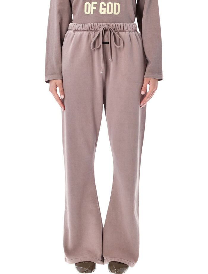 Essentials Fear Of God Mauve Signature Classic Flare Sweatpants Faded Cotton